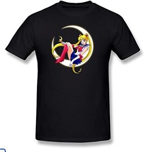 Women’s Sailor Moon black graphic cotton t-shirt size L